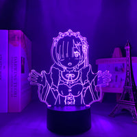 Anime Lamp: Rem Inspired Night Light | Re Zero Anime Gifts