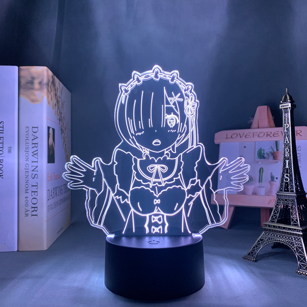 Anime Lamp: Rem Inspired Night Light | Re Zero Anime Gifts